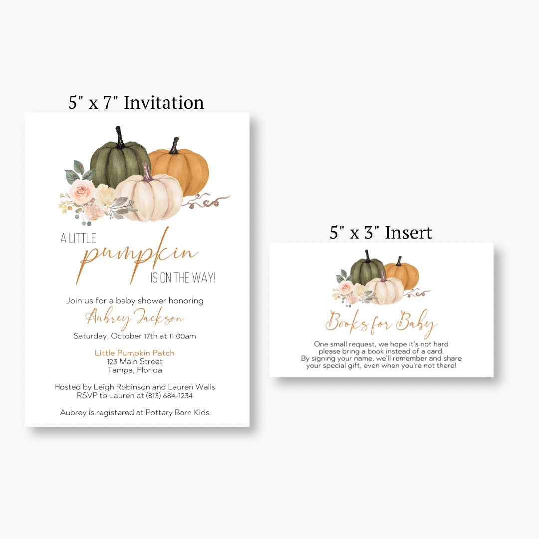 Sage Pumpkin Bring a Book Card