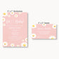 Daisy Baby Diaper Raffle Ticket