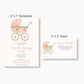 Pink Vintage Carriage Diaper Raffle Ticket