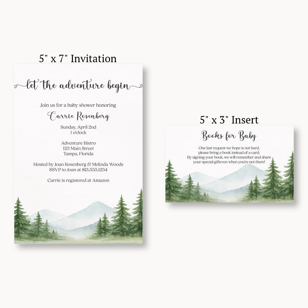 The Adventure Begins Bring a Book Card