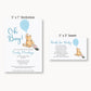 Winnie the Pooh Blue Balloon Baby Shower Insert
