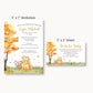 Autumn Winnie Bring a Book Card