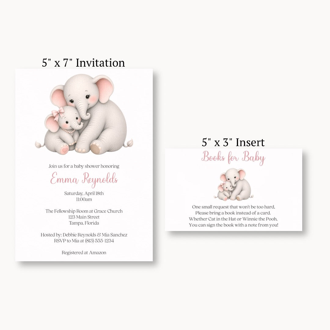 Little Peanut Girl Bring a Book Card