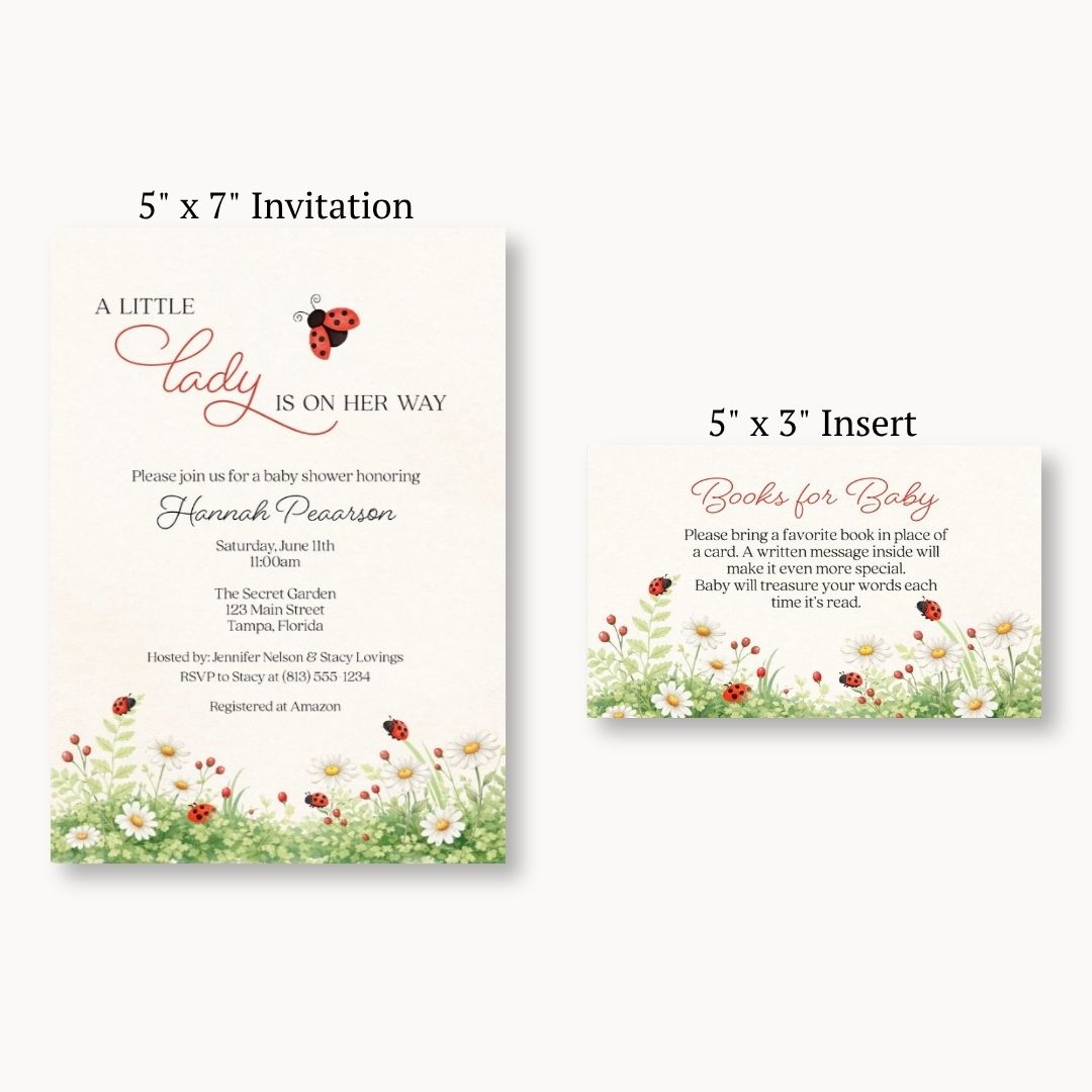 A Little Lady Bring a Book Card