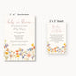 Wildflower Baby Bring a Book Card