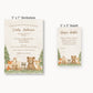 Woodland Animals Diaper Raffle Ticket