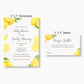Lemon Baby Shower Diaper Raffle Ticket