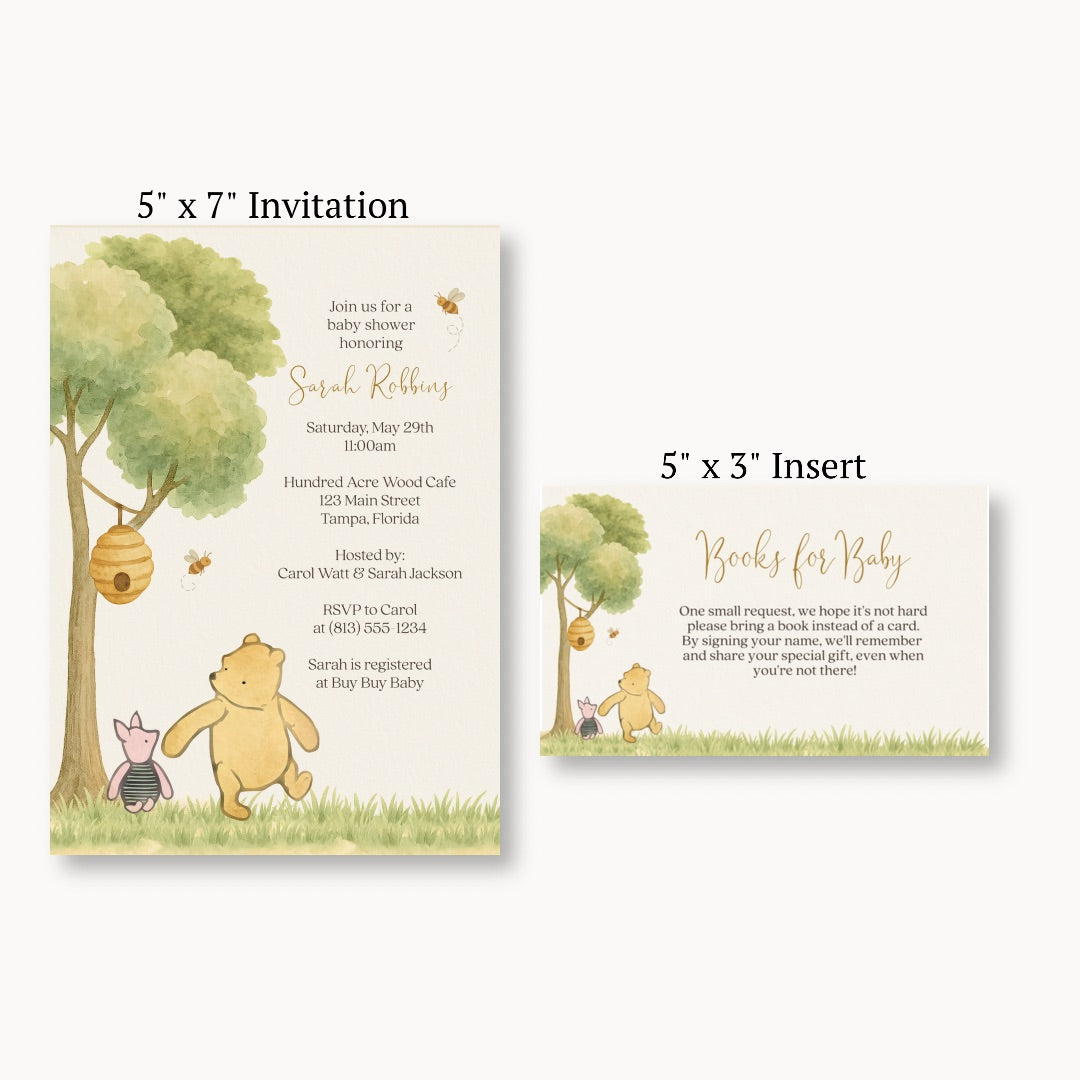 Winnie the Pooh Classic Bring a Book Card