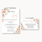 It's A Girl Floral Bring a Book Card