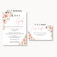 It's A Girl Floral Diaper Raffle Ticket