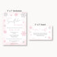 Little Snowflake Pink Diaper Raffle Ticket