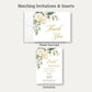 White Rose Bridal Shower Thank You Card
