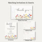 Wildflower Bridal Shower Thank You Card