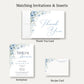 Blooming Corners Something Blue Bridal Shower Thank You Card