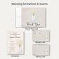 Country Mason Jar Bridal Shower Thank You Card