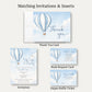 Hot Air Balloon Baby Shower Thank You Card
