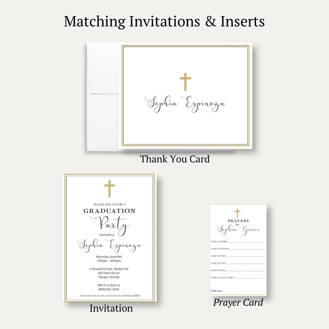 Christian Graduation Thank You Card