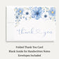 Baby in Bloom Boy Baby Shower Thank You Card