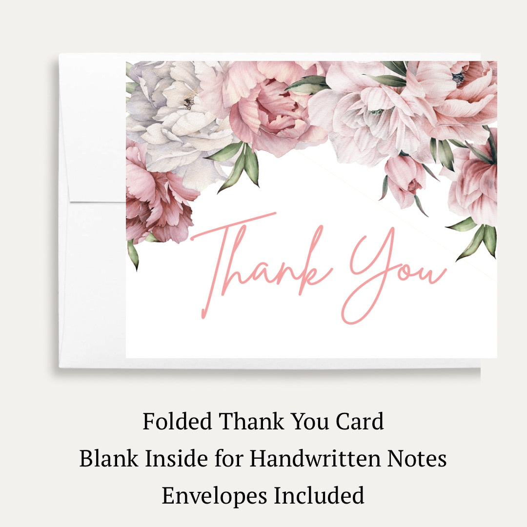 Floral Graduation Thank You Card