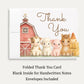 Barnyard Baby Shower Thank You Card