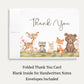 Boho Woodland Baby Shower Thank You Card