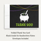 Baby Brewing Cauldron Baby Shower Thank You Card