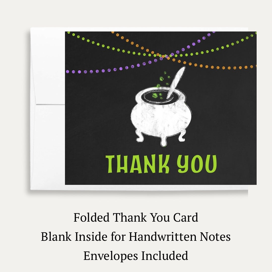 Baby Brewing Cauldron Baby Shower Thank You Card