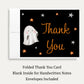 Little Boo Baby Shower Thank You Card (Black Collection)