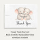 Little Peanut Twin Neutral Baby Shower Thank You Card