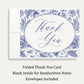 Something Blue Bridal Shower Thank You Card