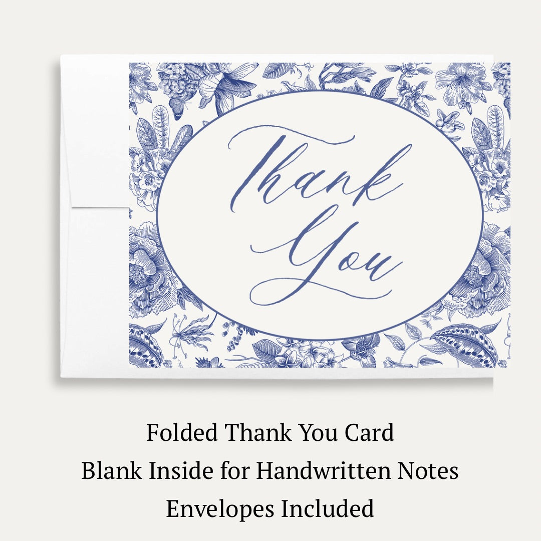Something Blue Bridal Shower Thank You Card