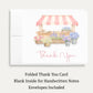 She's Fresh Off the Market Flower Cart Bridal Thank You Cards