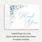 Blooming Corners Something Blue Bridal Shower Thank You Card