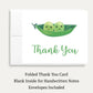 Peas in a Pod Baby Shower Thank You Card