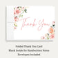 It's A Girl Floral Baby Shower Thank You Card