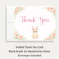 Bunny Baby Shower Thank You Card