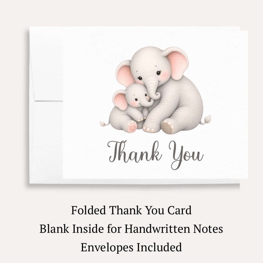 Little Peanut Neutral Baby Shower Thank You Card