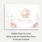 Garden Tea Party Bridal Shower Thank You Card