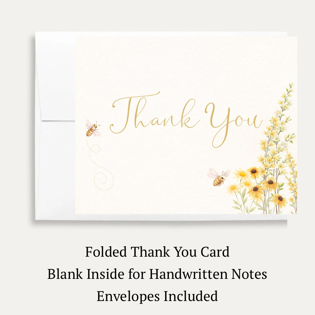Sweet Babee Baby Shower Thank You Card