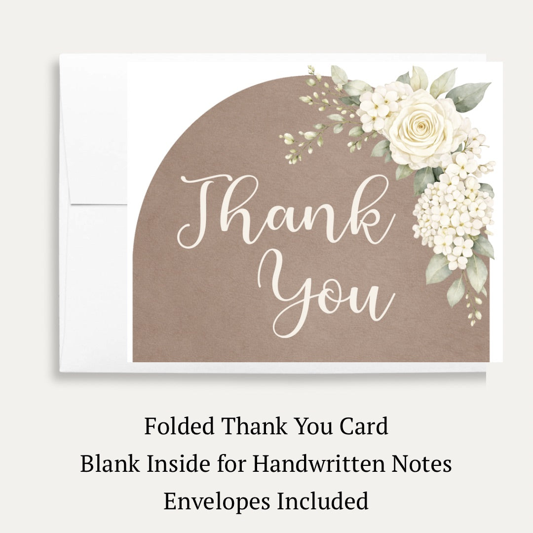 Boho Arch Bridal Shower Thank You