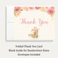 Cowgirl Baby Shower Thank You Card