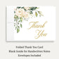 White Rose Bridal Shower Thank You Card