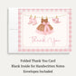 Cowgirl Baby Shower Thank You Card