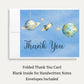 Space Baby Shower Thank You Card