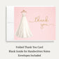 Bridal Gown Bridal Shower Thank You Card