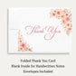 Autumn Baby in Bloom Baby Shower Thank You Card