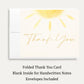 A Little Ray of Sunshine Baby Shower Thank You Card