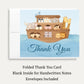 Noah's Ark Baby Shower Thank You Card