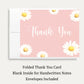 Daisy Baby Shower Thank You Card