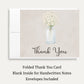 Country Mason Jar Bridal Shower Thank You Card